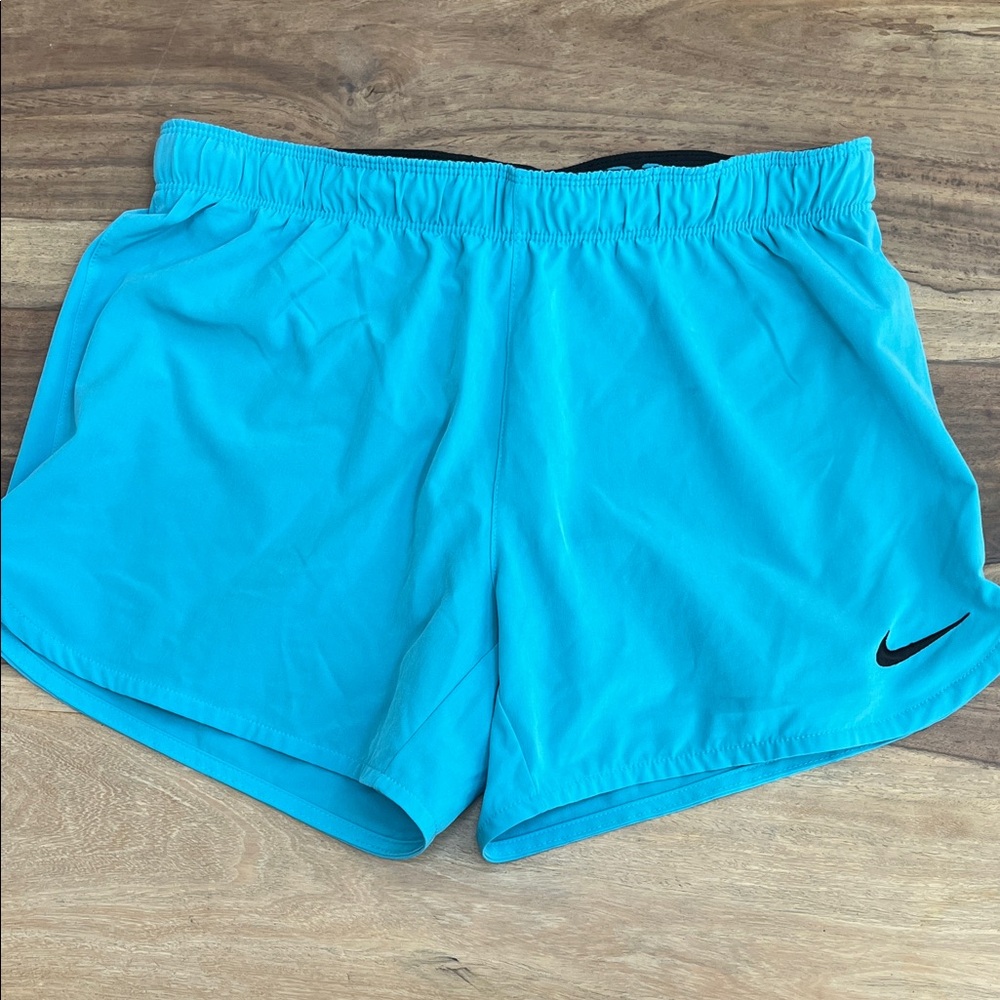 Nike Women's Turquoise Dri-Fit Athletic Shorts